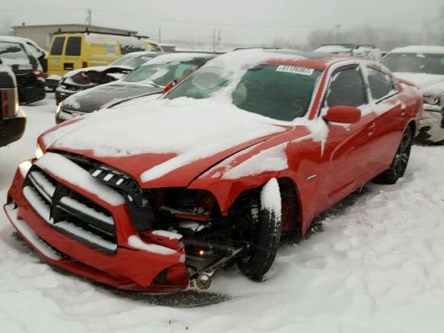 2C3CDXDTXEH351682 - 2014 DODGE CHARGER R/ RED photo 2