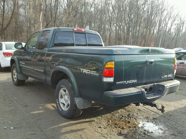 5TBBT48183S346764 - 2003 TOYOTA TUNDRA ACC GREEN photo 3