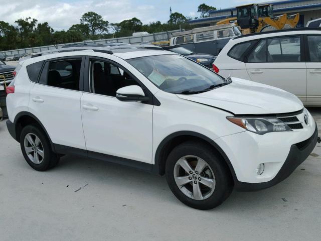 2T3WFREV7FW177862 - 2015 TOYOTA RAV4 XLE WHITE photo 1