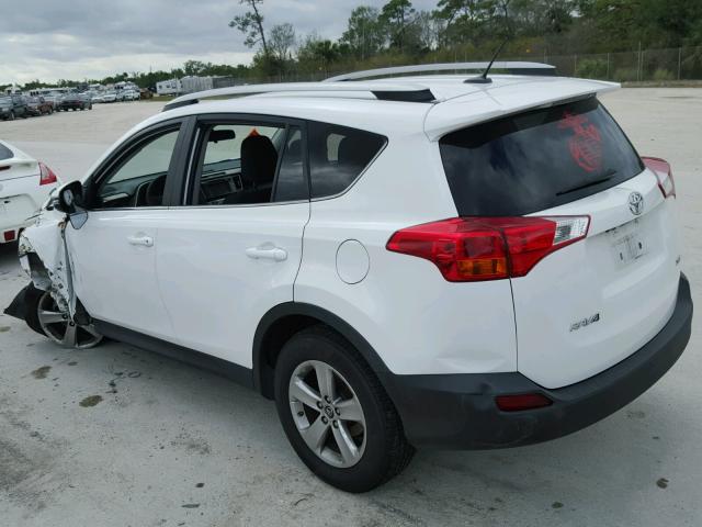 2T3WFREV7FW177862 - 2015 TOYOTA RAV4 XLE WHITE photo 3