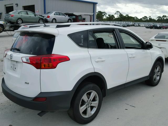 2T3WFREV7FW177862 - 2015 TOYOTA RAV4 XLE WHITE photo 4