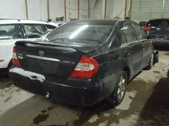 JTDBE32K830239889 - 2003 TOYOTA CAMRY LE BLACK photo 4