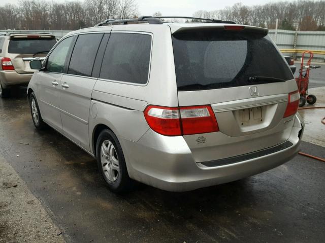 5FNRL384X5B004573 - 2005 HONDA ODYSSEY EX SILVER photo 3