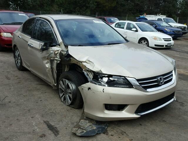 1HGCR2F38DA172830 - 2013 HONDA ACCORD LX GOLD photo 1