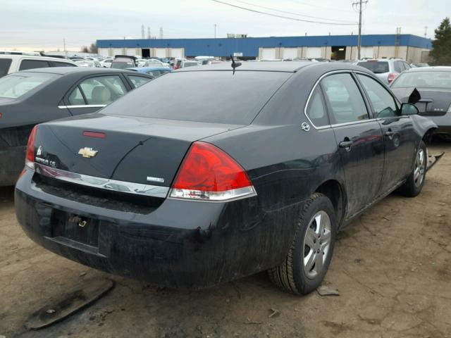 2G1WB58K789227395 - 2008 CHEVROLET IMPALA LS BLACK photo 4