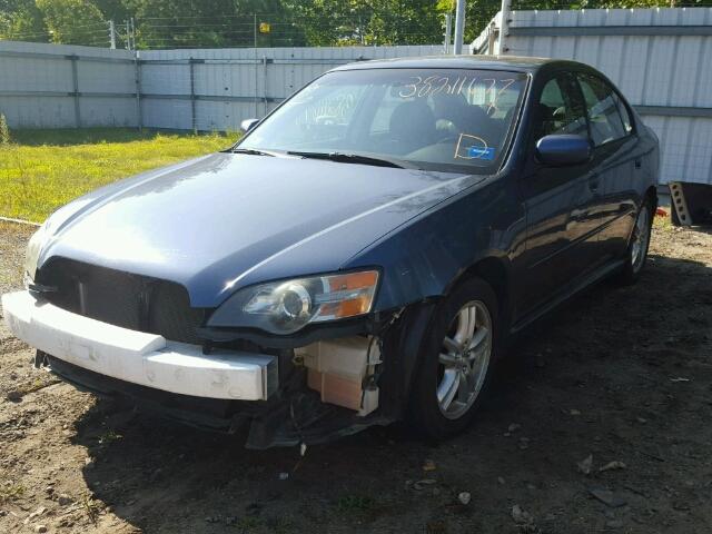 4S3BL626757224921 - 2005 SUBARU LEGACY 2.5 BLUE photo 2