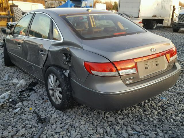 KMHFC46F58A318377 - 2008 HYUNDAI AZERA SE GREEN photo 3