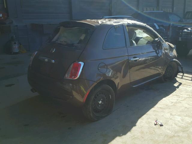 3C3CFFAR6CT370652 - 2012 FIAT 500 POP BROWN photo 4