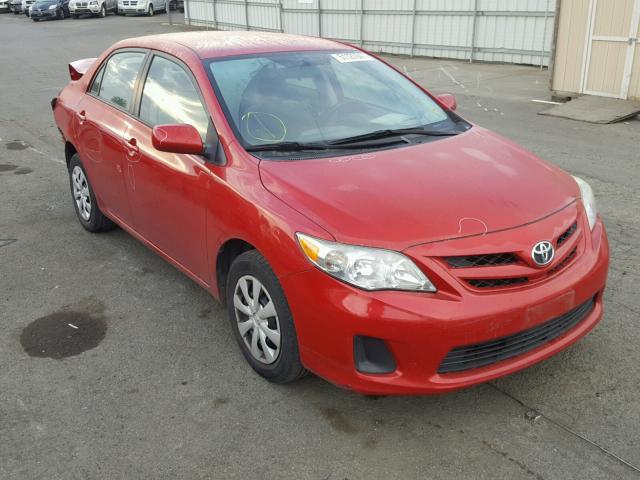 2T1BU4EE1BC632779 - 2011 TOYOTA COROLLA BA RED photo 1