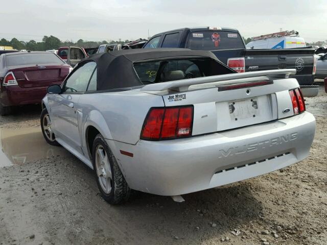 1FAFP444X3F421984 - 2003 FORD MUSTANG SILVER photo 3