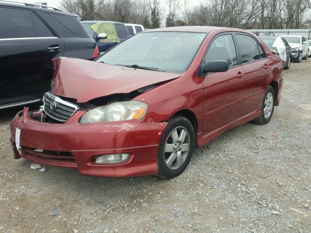 1NXBR32E86Z720507 - 2006 TOYOTA COROLLA CE RED photo 2