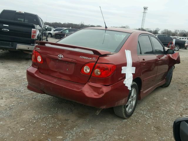 1NXBR32E86Z720507 - 2006 TOYOTA COROLLA CE RED photo 4