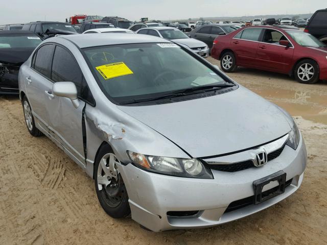 2HGFA165X9H301448 - 2009 HONDA CIVIC LX SILVER photo 1