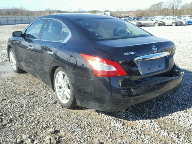 1N4AA5AP9BC804539 - 2011 NISSAN MAXIMA S BLACK photo 3