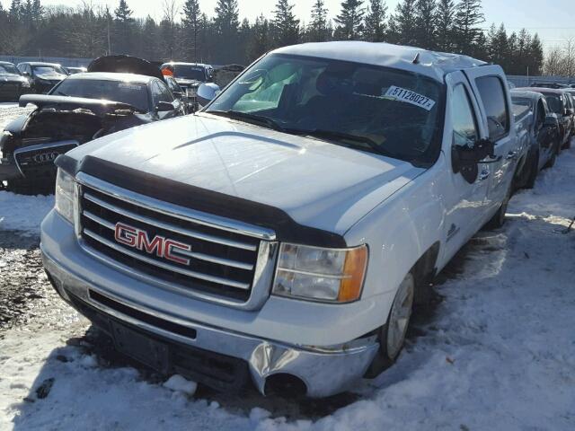 3GTP2VE72DG372825 - 2013 GMC SIERRA K15 WHITE photo 2