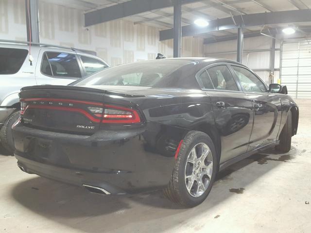 2C3CDXJG7GH235320 - 2016 DODGE CHARGER SX BLACK photo 4