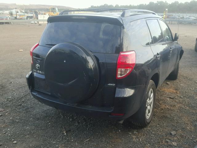 JTMBD33V276049407 - 2007 TOYOTA RAV4 BLACK photo 4