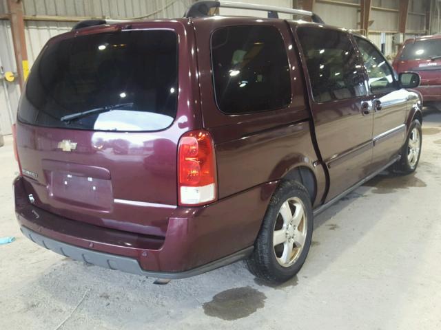 1GNDV33137D194784 - 2007 CHEVROLET UPLANDER L MAROON photo 4