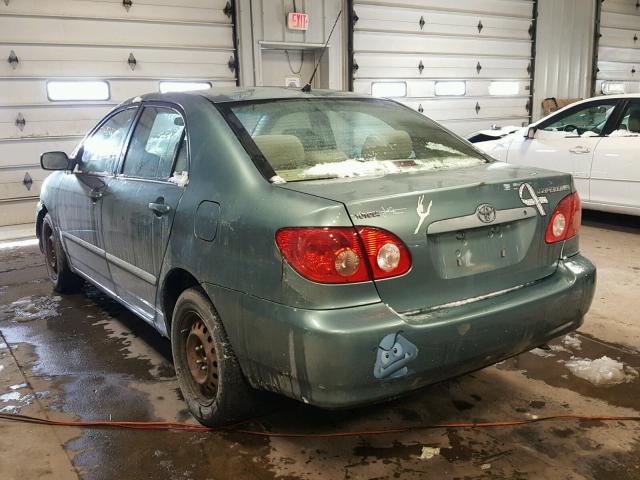 1NXBR30E06Z721072 - 2006 TOYOTA COROLLA CE GREEN photo 3