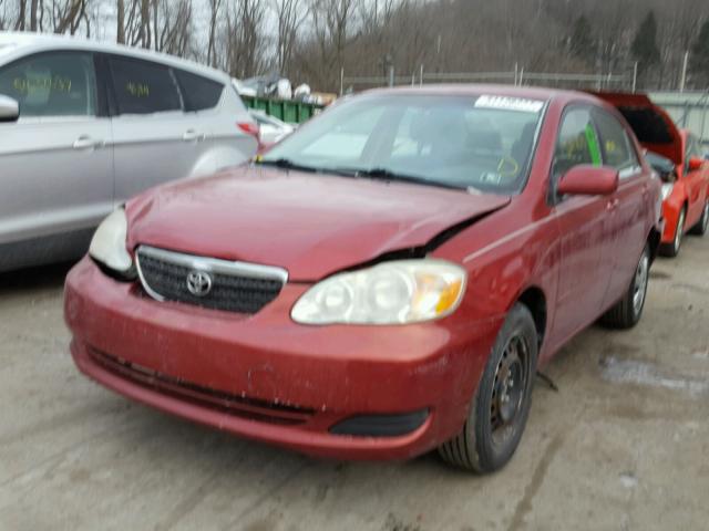 JTDBR32E270124127 - 2007 TOYOTA COROLLA CE MAROON photo 2