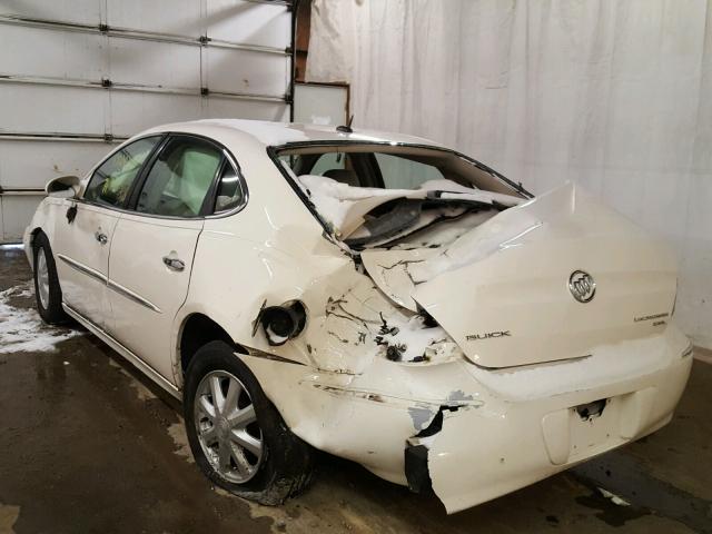 2G4WD582561208787 - 2006 BUICK LACROSSE C WHITE photo 3