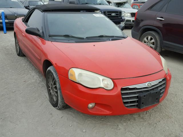 1C3EL55R56N116280 - 2006 CHRYSLER SEBRING TO RED photo 1