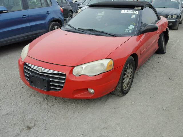 1C3EL55R56N116280 - 2006 CHRYSLER SEBRING TO RED photo 2