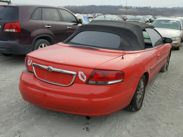 1C3EL55R56N116280 - 2006 CHRYSLER SEBRING TO RED photo 4