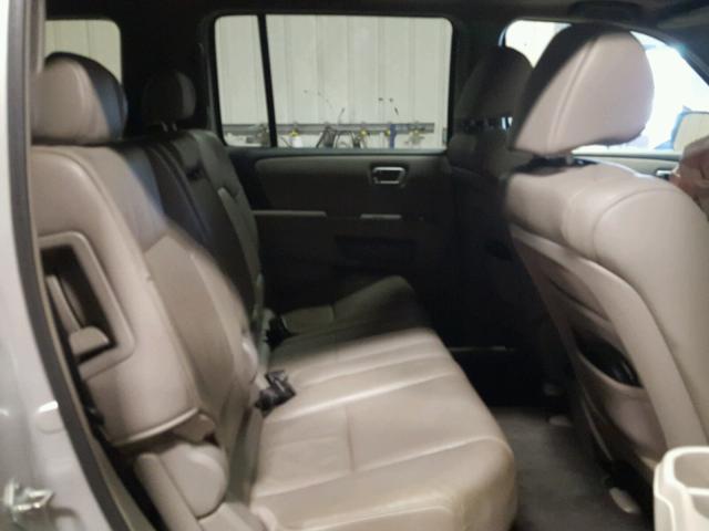 5FNYF486X9B055877 - 2009 HONDA PILOT EXL GRAY photo 6