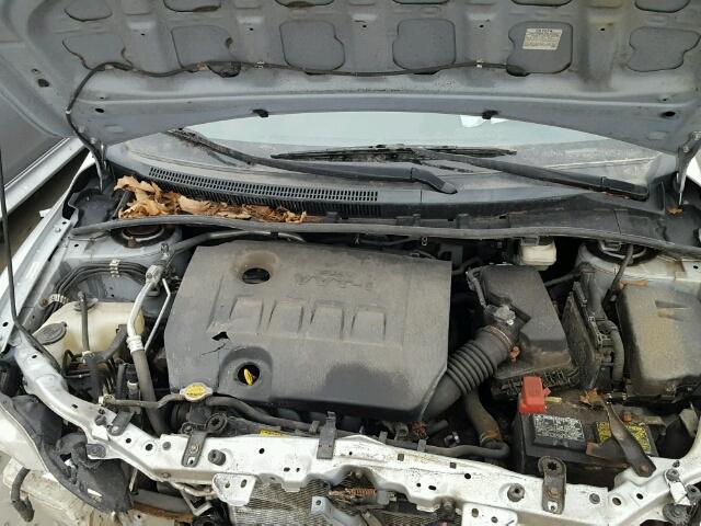 2T1BU4EE5CC824501 - 2012 TOYOTA COROLLA BA SILVER photo 7