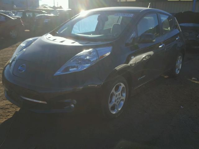 JN1AZ0CP3BT007919 - 2011 NISSAN LEAF SV BLACK photo 2