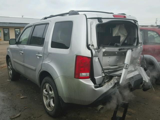 5FNYF4H55CB015270 - 2012 HONDA PILOT EXL SILVER photo 3