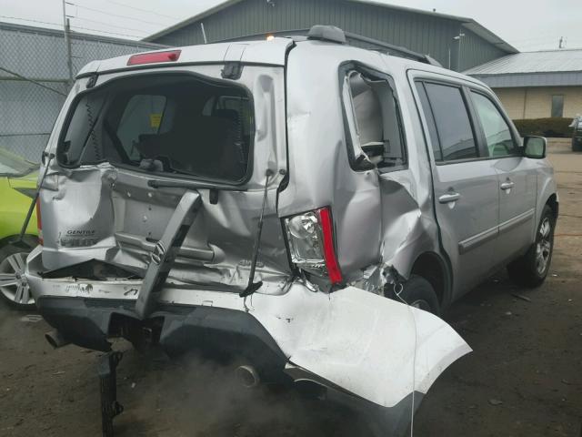 5FNYF4H55CB015270 - 2012 HONDA PILOT EXL SILVER photo 4