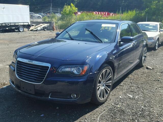 2C3CCABT9DH743909 - 2013 CHRYSLER 300 V6 BLUE photo 2