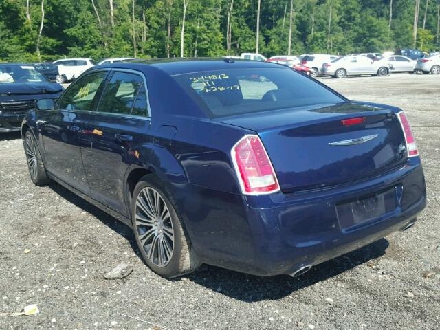 2C3CCABT9DH743909 - 2013 CHRYSLER 300 V6 BLUE photo 3