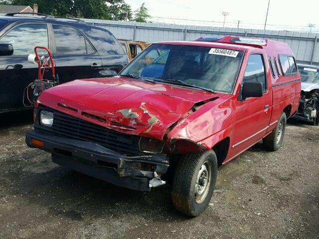 1N6ND11S6GC390107 - 1986 NISSAN D21 SHORT RED photo 2