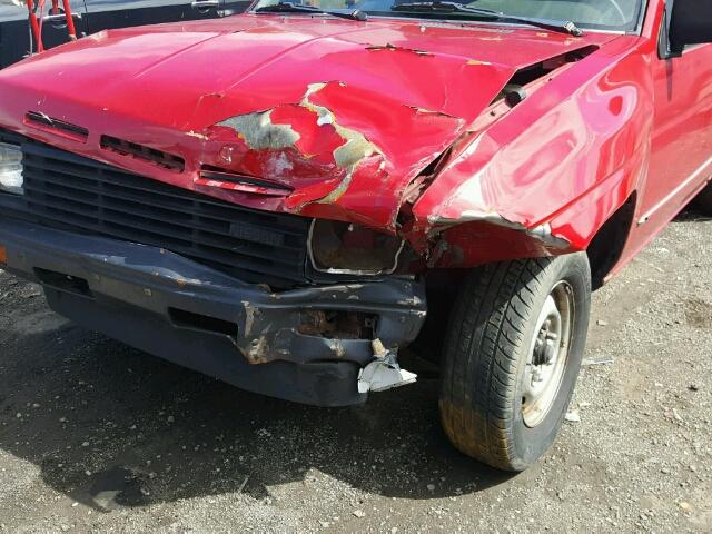 1N6ND11S6GC390107 - 1986 NISSAN D21 SHORT RED photo 9