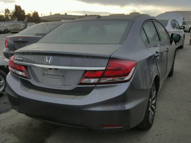 19XFB2F95FE205755 - 2015 HONDA CIVIC EXL 灰色 照片 4