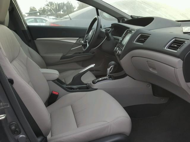 19XFB2F95FE205755 - 2015 HONDA CIVIC EXL 灰色 照片 5