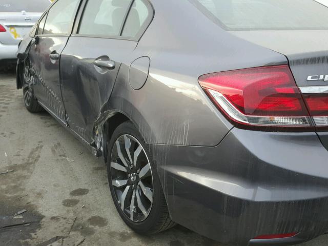 19XFB2F95FE205755 - 2015 HONDA CIVIC EXL 灰色 照片 9