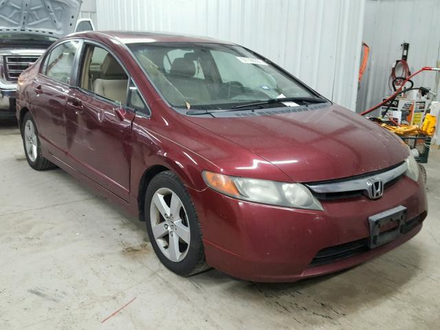 1HGFA16837L035698 - 2007 HONDA CIVIC EX მუქწითელი ფოტო 1