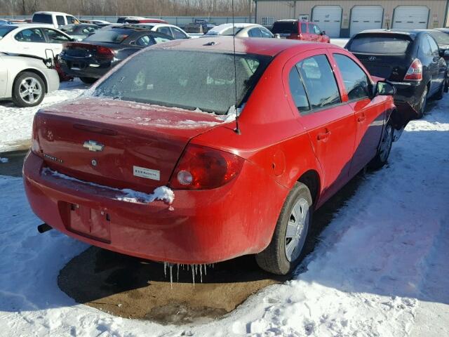 1G1AL58F887330126 - 2008 CHEVROLET COBALT LT RED photo 4