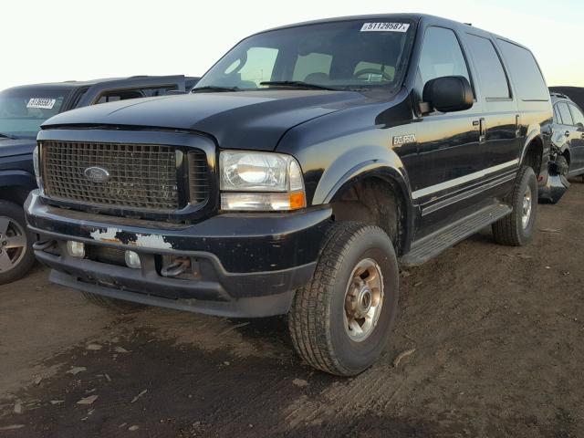 1FMNU43S64EC74564 - 2004 FORD EXCURSION BLACK photo 2