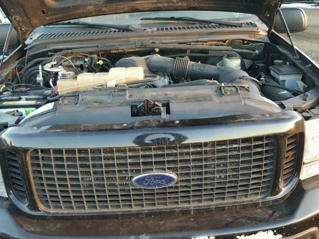 1FMNU43S64EC74564 - 2004 FORD EXCURSION BLACK photo 7