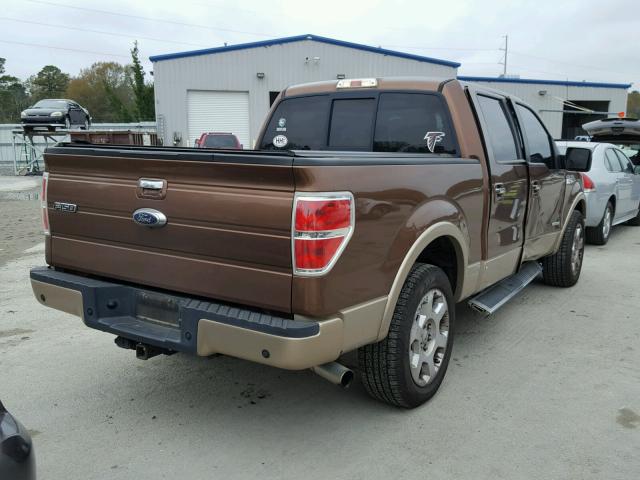 1FTFW1CT4BFB68938 - 2011 FORD F150 SUPER BROWN photo 4