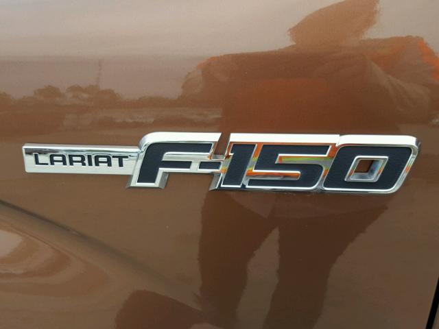 1FTFW1CT4BFB68938 - 2011 FORD F150 SUPER BROWN photo 9