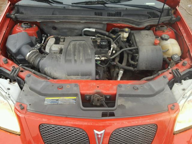 1G2AL15FX77412026 - 2007 PONTIAC G5 RED photo 7