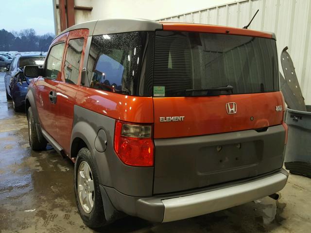 5J6YH18593L016955 - 2003 HONDA ELEMENT EX ORANGE photo 3