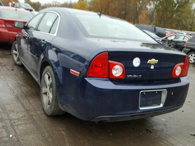 1G1ZC5E16BF334670 - 2011 CHEVROLET MALIBU 1LT BLUE photo 3