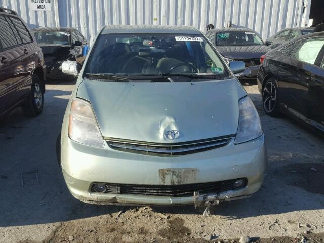 JTDKB20U067519504 - 2006 TOYOTA PRIUS GREEN photo 9